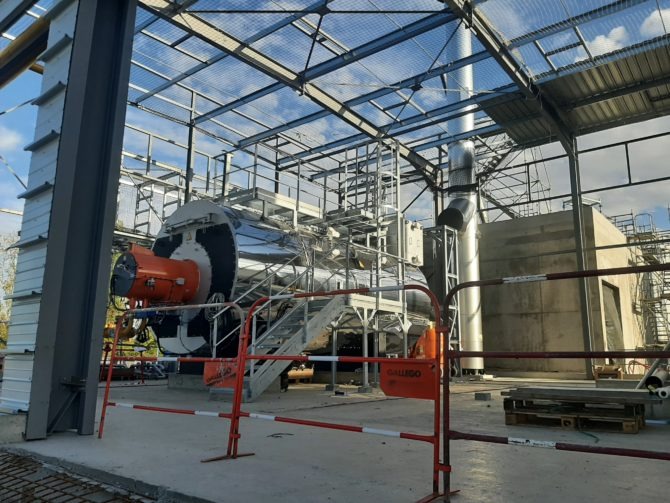 Chantier En Cours Chaufferie Industrielle 1x15 T H Danone Coretec