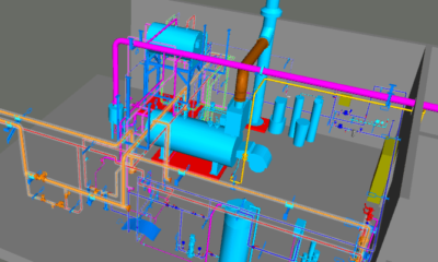 maquette 3D chaufferie vapeur agroalimentaire