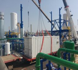 Manutention container refroidissement industriel