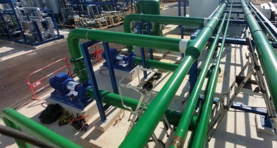 Installation refroidissement site chimique