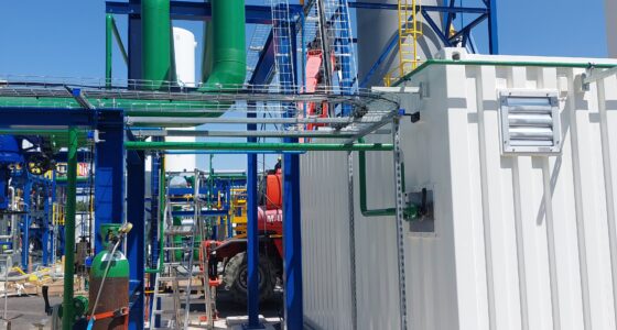 Container pour installation refroidissement production hydrogène