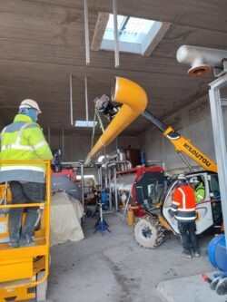Chantier intégration chaufferie industrielle - Coretec