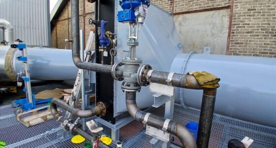 avancement chantier de récupération de chaleur fatale