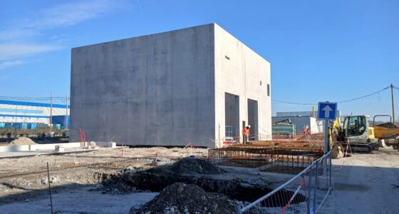 Construction bâtiment nouvelle usine lesaffre