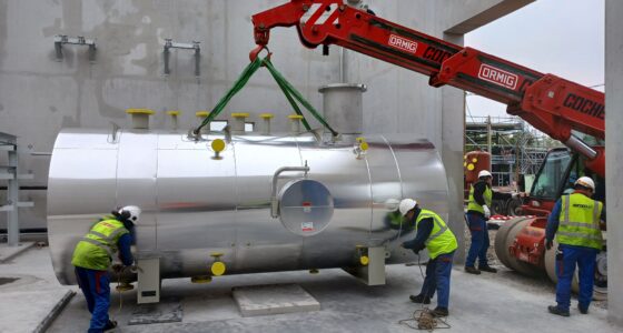 Déplacement chaudière vapeur GN 10t/h