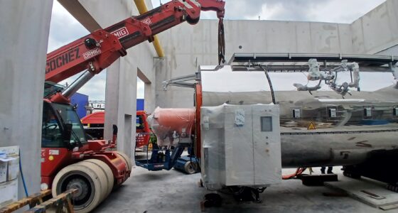 Levage chaudière vapeur gaz naturel dans l'industrie