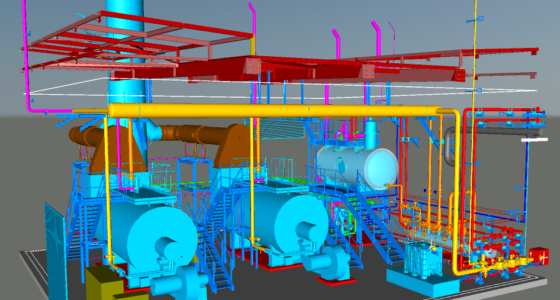 Maquette 3D chaufferie Lesaffre