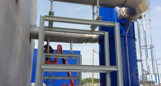 Cheminée industrielle 16m