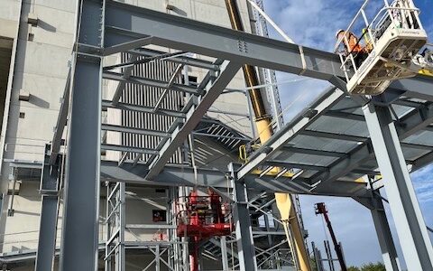 charpente métallique pour chantier industriel