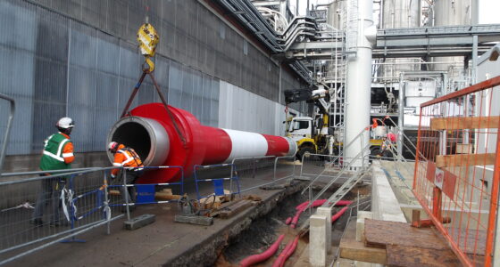 manutention cheminée industrielle